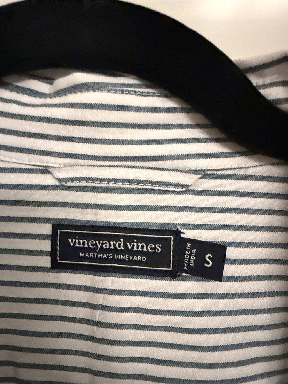 Vineyard Vines Women's Striped Button-Down Shirtdress in Blue and White